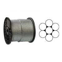 Трос сталевий 1 мм DIN 3052 (1*7)