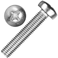 Гвинт з напівкруглою голівкою М6x16 DIN 7985