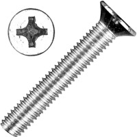 Гвинт з потайною голівкою М5x25 DIN 965