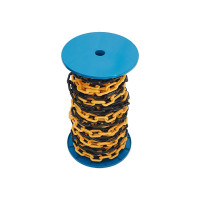 Ланцюг пластиковий огороджувальний жовто-чорний 10 мм