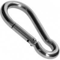 Карабін пожежний 6 мм DIN 5299C з нержавіючої сталі