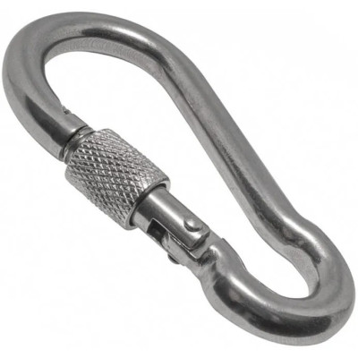 Карабін пожежний із замком 12 мм DIN 5299D з нержавіючої сталі