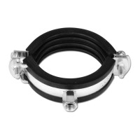 Хомут для труб із гумовим вкладишем 4"