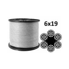 Трос сталевий в ПВХ оболонці 12 мм (10/12) DIN 3060 (6*19+FC)