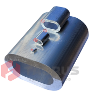 Затискач для троса алюмінієвий 2 мм DIN 3093